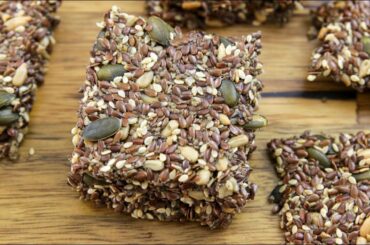 Healthy Seed Crackers Recipe | Gluten free, Low Carb and Vegan