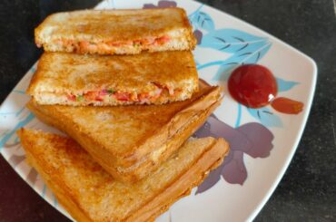 Bread Sandwich Recipe | Healthy Breakfast Recipe | Veg Sandwich :