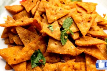 spicy wheat chips/atta chips/wheat recipe/wheat flour recipes/healthy recipe/cripsy nachos in wheat