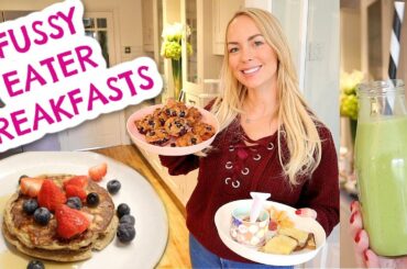 FUSSY EATER BREAKFAST IDEAS! 10 HEALTHY BREAKFASTS KIDS LOVE  | Emily Norris