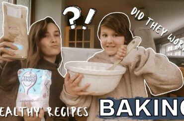 HEALTHIER BAKING RECIPES || Trying A Carrot Cake And Brownie Recipe || Healthier Baking Snack Ideas
