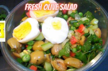 Quick and Easy Healthy Olive Salad Recipe | Olive Salad for Lunch| Healthy Weight Loss Recipe