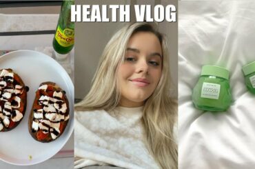 HEALTH VLOG: grocery haul, healthy recipes and skincare routine