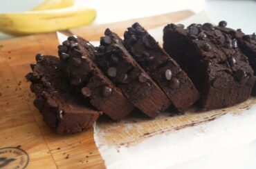 Healthy Chocolate Espresso Banana Bread