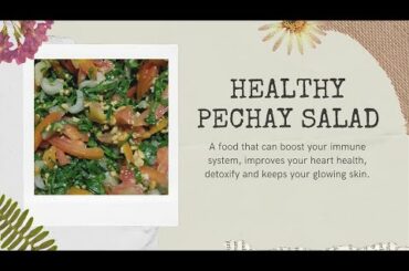 Vlog#2: HEALTHY PECHAY SALAD RECIPE | Joyce Symkha