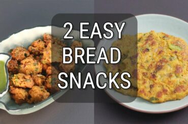 2 Easy & Quick Bread Snack Recipes - Healthy Evening Snacks With Leftover Bread | Skinny Recipes