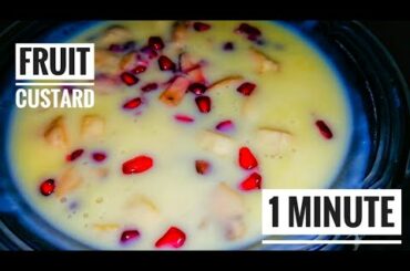 Fruit Custard Recipe|Mixed Fruit Custard|Healthy Dessert Recipe|Fruit Salad With Custard|#Shorts