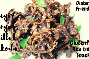Ragi Pakoda/FingerMillet Bonda/Glutenfree Recipe/Diabeticfriendly recipe/HEALTHY SNACK/TEATIME SNACK