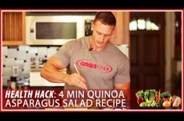 4 Minute Quinoa Asparagus Salad Recipe: Health Hack- Thomas DeLauer