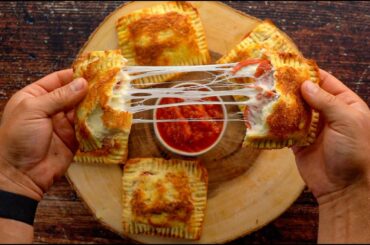 High Protein Pepperoni Pizza Hot Pockets! | Only 200 Calories with 18g Protein!