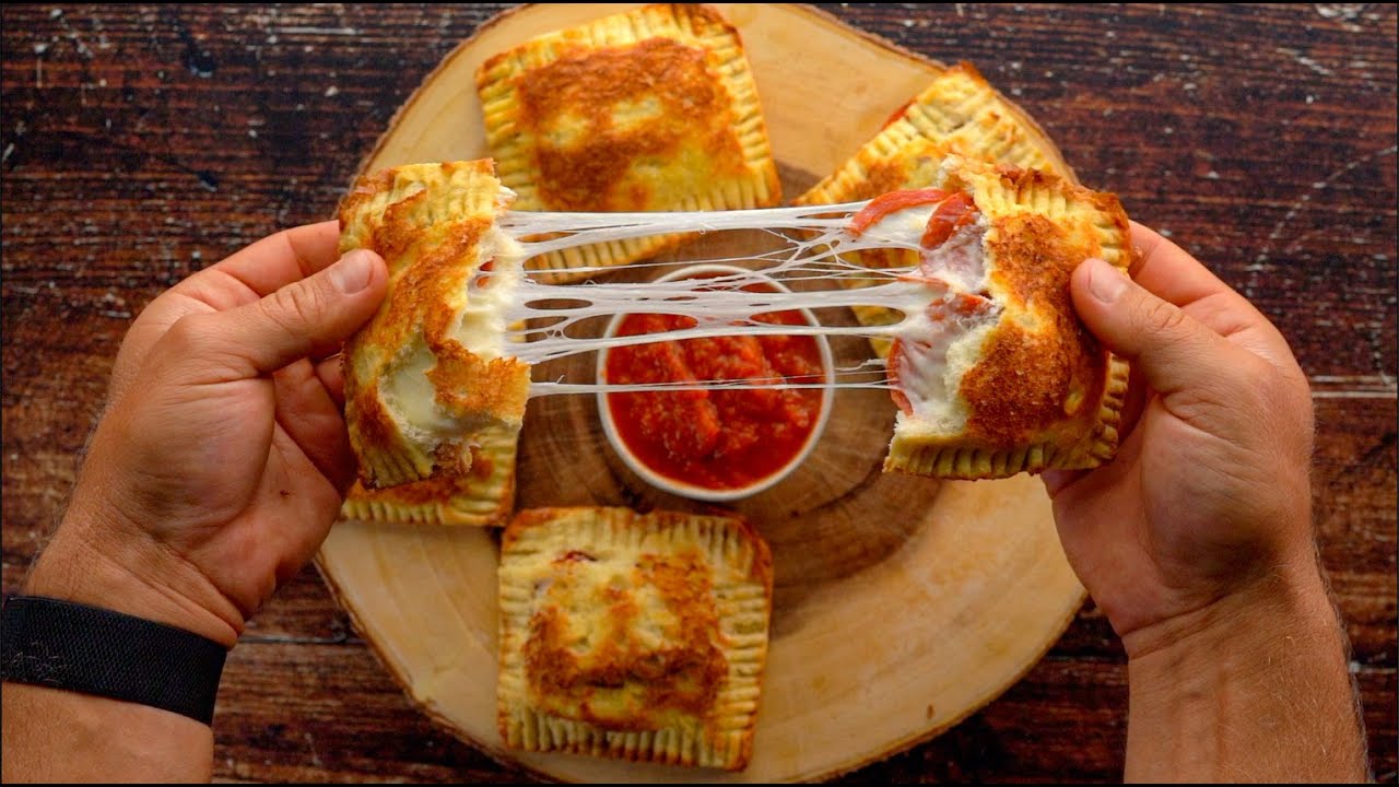 High Protein Pepperoni Pizza Hot Pockets! | Only 200 Calories with 18g Protein! High Protein Pepperoni Pizza Hot Pockets! | Only 200 Calories with 18g Protein!
