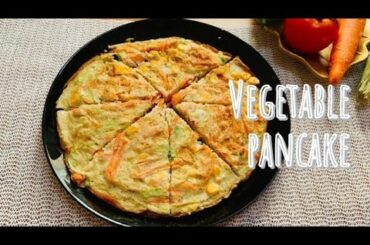 Vegetable Pancake Recipe || Easy and Healthy Breakfast||#shorts|| How to make veggie Pancake ||Ep:35