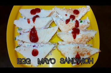 Egg Mayo Sandwich | Healthy & Tasty Recipe | Instant Breakfast in just 5 mins | Kids Favourite