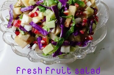 Fresh fruit salad healthy and easy recipe by kitchen food corner