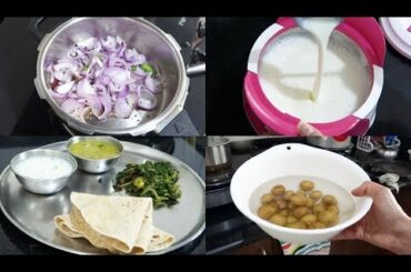 Indian Simple Lunch Routine|INDIAN HEALTHY LUNCH ROUTINE|MAHARASHTRIAN STYLE THALI