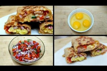Best Homemade Egg Burrito-Tasty Egg Wrap Recipe-Healthy Breakfast Recipe-Easy Egg Snacks