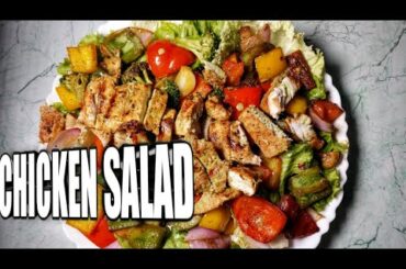 CHICKEN SALAD RECIPE.GRILLED CHICKEN SALAD.Healthy non vegetarian salad