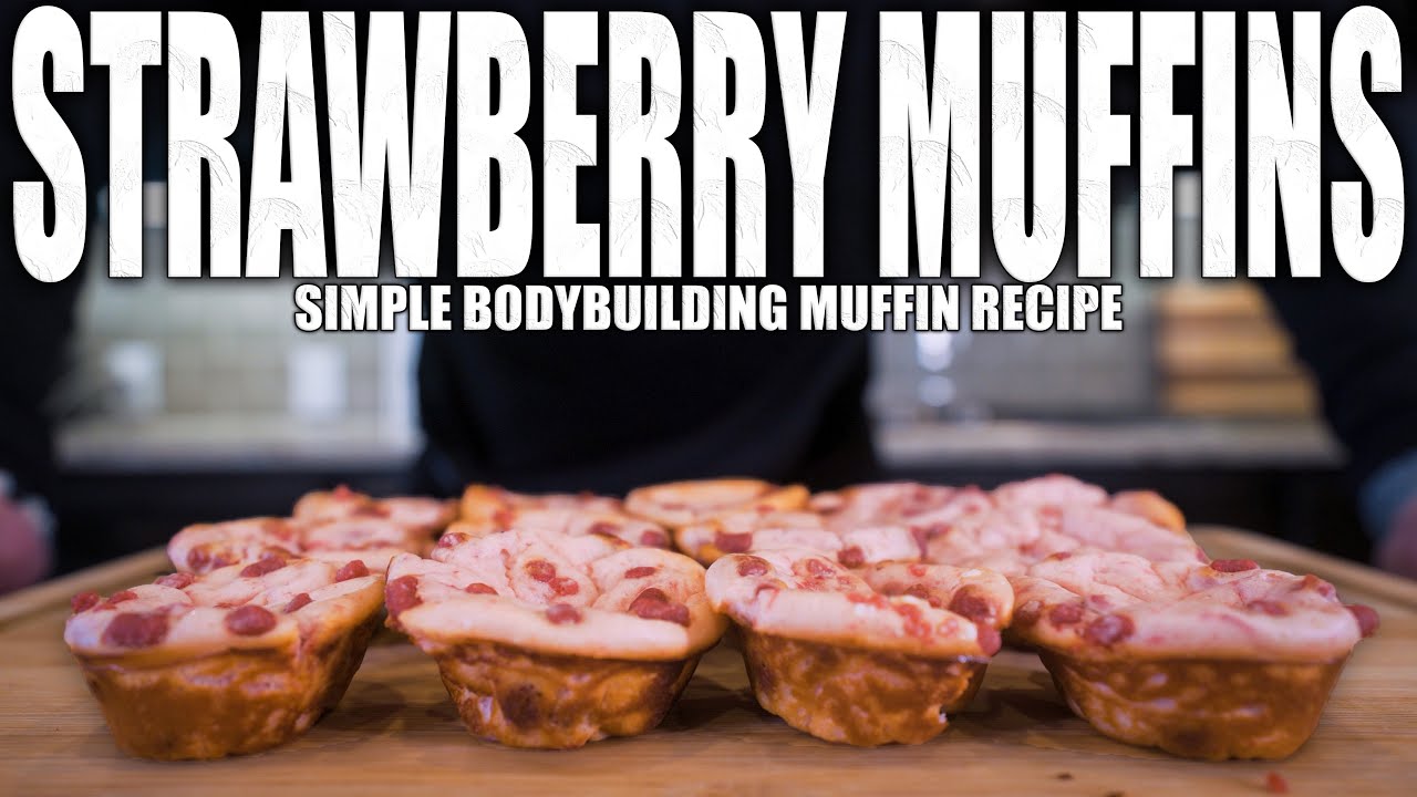 ANABOLIC STRAWBERRY MUFFINS | Low Calorie Bodybuilding Muffin Recipe | Easy High Protein Dessert ANABOLIC STRAWBERRY MUFFINS | Low Calorie Bodybuilding Muffin Recipe | Easy High Protein Dessert