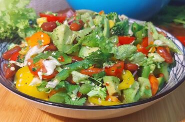 Super Healthy Salad For Weight Loss Recipe by Leela's kitchen