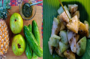 Tasty Pineapple chat | 3 in 1 Chat | Healthy village food