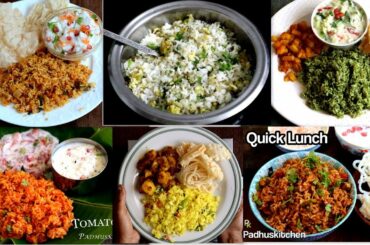 Lunch Box Recipes-6 Quick Lunch Recipes-Indian Lunch Box Ideas