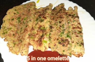 5 in one omelette|Healthy Breakfast Recipe|Healthy Omelette Recipe|