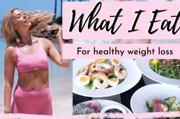 WHAT I EAT for HEALTHY WEIGHT LOSS // Cardio Workout + Full Day of Healthy Eating