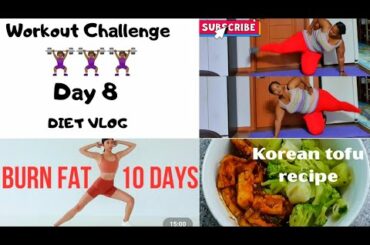 2 Easy Weight loss Meals + Workout Session || Korean Style Tofu || Day 8 || Emi Wong Challenge