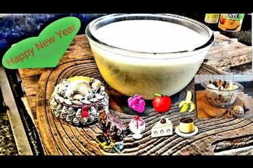 Happy new year Quick n Easy Sugar free,low calorie,healthy custard recipe for new year's resolution