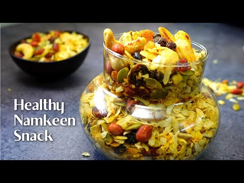 10 min healthy snack recipe | Namkeen recipe | Healthy snack without oil 10 min healthy snack recipe | Namkeen recipe | Healthy snack without oil