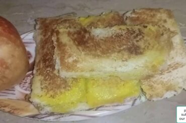 Healthy Breakfast Apple Bread Sandwich recipe in urdu