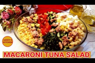 Macaroni Salad || Macaroni Salad with Tuna and Avocado || Healthy Salad Recipes.