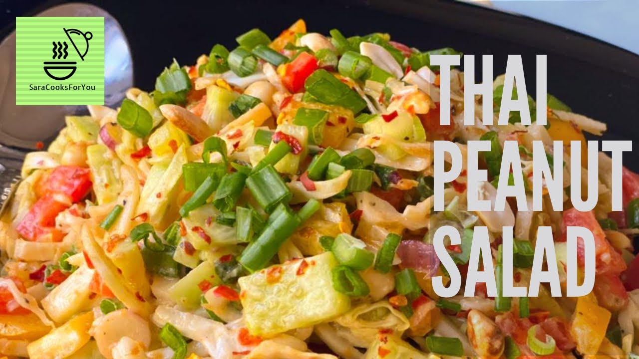 THAI PEANUT SALAD | HOW TO MAKE THAI PEANUT SALAD DRESSING | HEALTHY SALAD RECIPE | SALADS THAI PEANUT SALAD | HOW TO MAKE THAI PEANUT SALAD DRESSING | HEALTHY SALAD RECIPE | SALADS