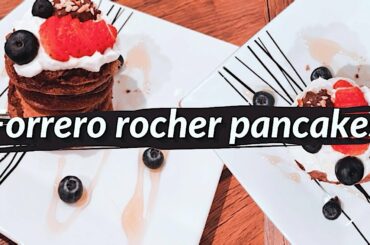 *HEALTHY* FERRERO ROCHER PANCAKE RECIPE FOR WEIGHT LOSS (LOW SUGAR) | Happy Pancake Day! #shorts