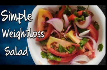 Healthy & Simple Salad Recipe for Thali/Lunch | Easy veg Salad for Weightloss | Low Calorie Salad