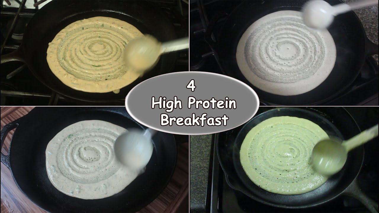 4 High Protein Breakfast Recipes | Non Fermented Breakfast Recipes | Healthy Breakfast Idea 4 High Protein Breakfast Recipes | Non Fermented Breakfast Recipes | Healthy Breakfast Idea