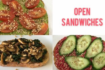 Open sandwich | Healthy sandwich | vegan sandwich | Unique and healthy way to enjoy your sandwich