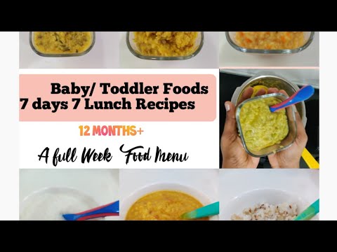 12-24 Months Baby Foods | 7 days 7 Lunch Recipes | What my baby eat | Baby food | Full Week Menu | 12-24 Months Baby Foods | 7 days 7 Lunch Recipes | What my baby eat | Baby food | Full Week Menu |