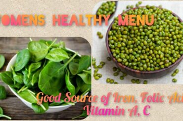 Womens Healthy Menu/ Iron & Protein Rich Recipe/ Weigh Loss Breakfast Recipe/ Easy Healthy Recipes