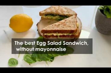How to make healthy egg salad sandwich, no mayo | Recipe for weight loss