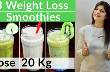 3 Breakfast Smoothie Recipe - No Sugar|No Milk - 3 Smoothie Recipe For Weight Loss | Dr.Shikha Singh