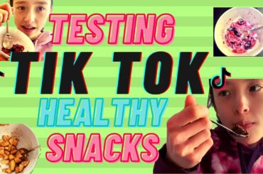 TESTING TIK TOK HEALTHY SNACK RECIPES | 3 Easy, Simple, Quick, and Healthy Snack Ideas