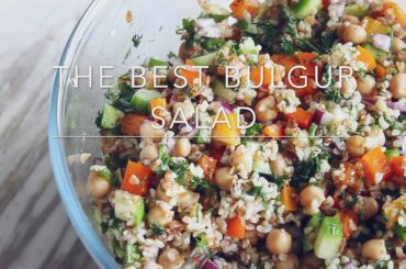 EASY Bulgur Salad Recipe - Healthy Middle Eastern Salad