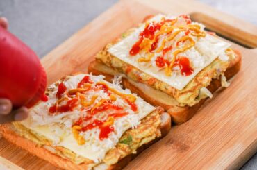 EASY EGG VEGETABLE BREAD SANDWICH | EGG BREAD SANDWICH | BREAK FAST RECIPE | N'Oven Foods