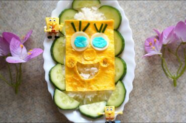 SpongeBob Lunch Box food recipes - Learn make easy Healthy ideas food DIY tutorial