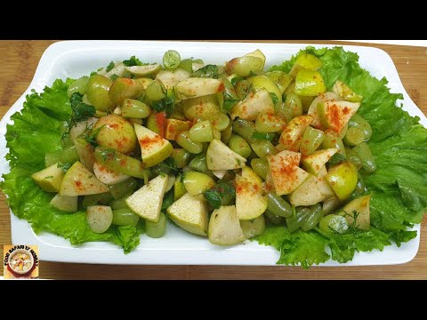 GREEN SALAD RECIPE / HEALTHY RECIPE / APPLE/GRAPES/JUJUBE/FOOD SAFARI BY NUSRAT GREEN SALAD RECIPE / HEALTHY RECIPE / APPLE/GRAPES/JUJUBE/FOOD SAFARI BY NUSRAT