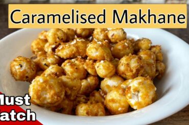 Caramelized Makhana | Makhana With Jaggery | Healthy Snack Recipe #Shorts #Youtubeshorts