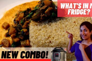 DIFFERENT COMBO - GLUTEN FREE - LOW CALORIE - MUSHROOM SPINACH CURRY - Instant Pot