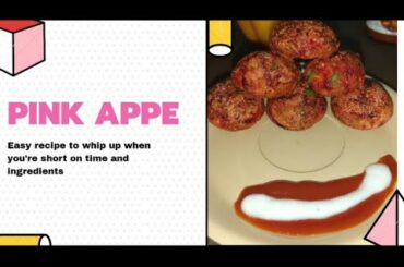 PINK APPE || Healthy Breakfast Recipe || Easy and Quick || Semolina Appe ||Beetroot || #food #foodie