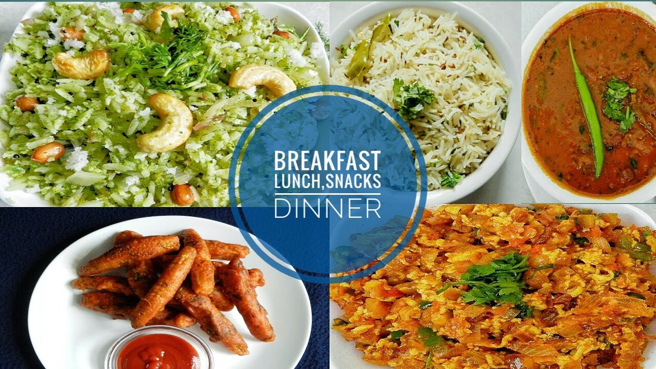 Whole day meal plan | Indian Breakfast, Lunch & Dinner Recipes | Breakfast to Dinner ideas Whole day meal plan | Indian Breakfast, Lunch & Dinner Recipes | Breakfast to Dinner ideas